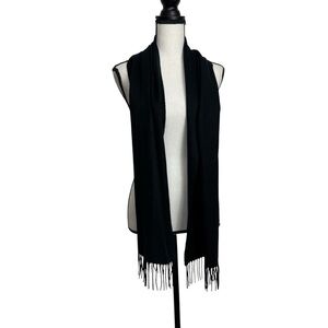 100% Cashmere Black Scarf